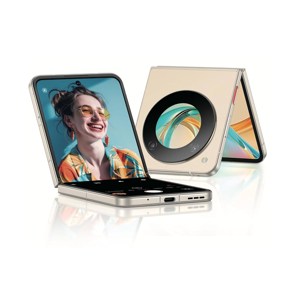 スマートフォン本体 nubia Flip 5G 8GB + 256GB Gold Nubia Flip 5G Sunshine Golden 256GB + 8GB Dual-SIM Factory